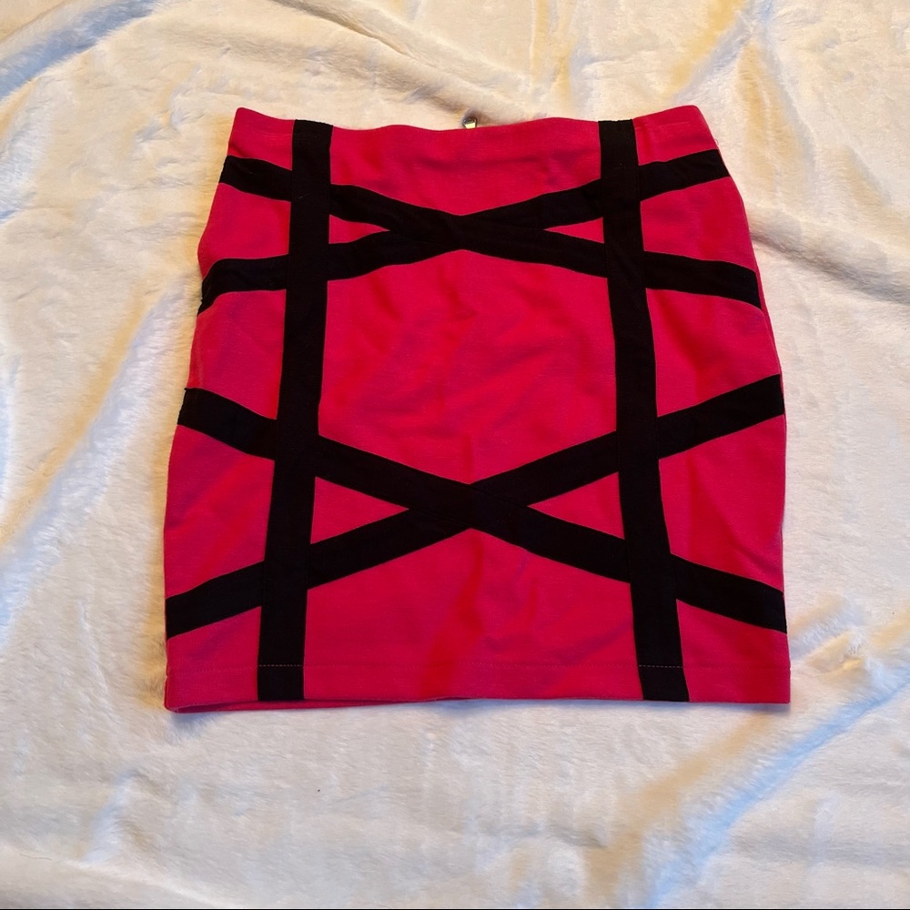 Charlotte Russe pink mini skirt